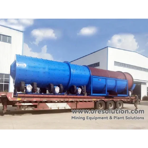 غسالة أسطوانية لخامات